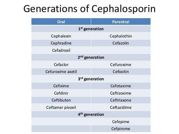 Cephalosporins Cephalosporins