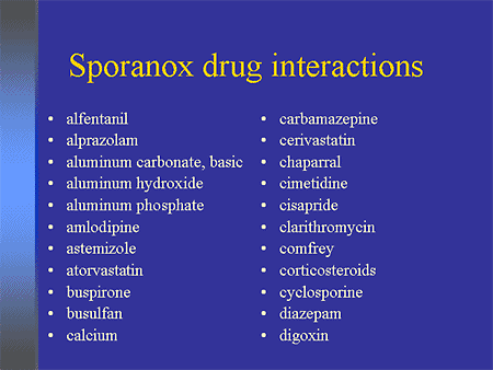 Itraconazole Drug Interactions Itraconazole Drug Interactions