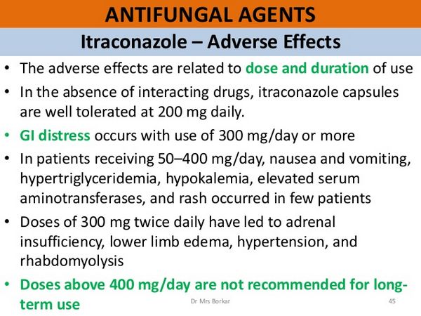 Sporanox GI Effects Sporanox GI Effects