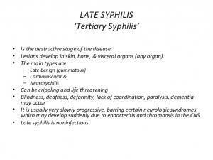 Late (Tertiary) Syphilis - Bacterial Infections - AntiinfectiveMeds.com