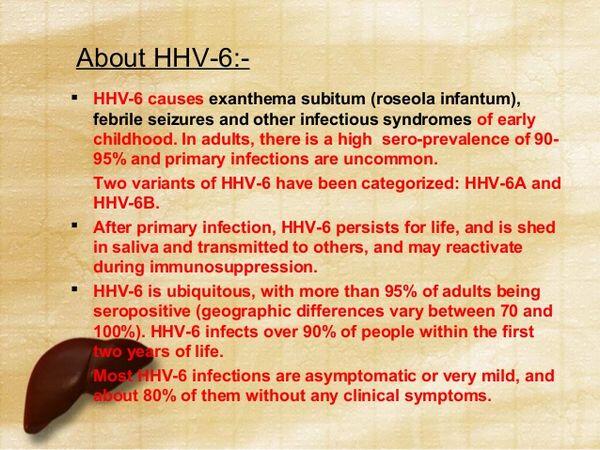 Human Herpesvirus Type 6 - Viral Infections - AntiinfectiveMeds.com