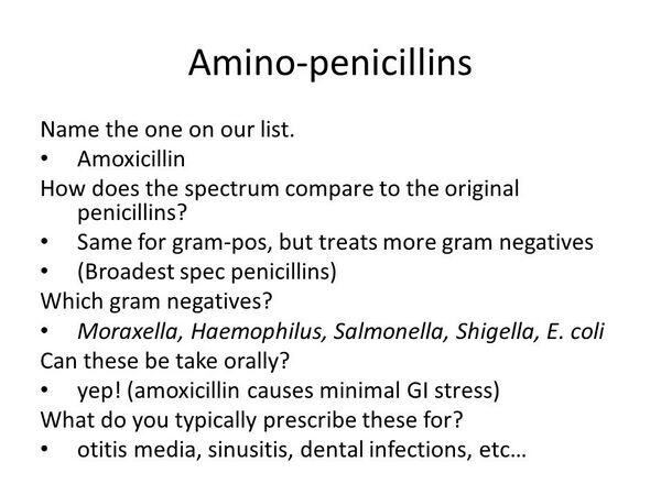 Penicillins - Drug Guide - AntiinfectiveMeds.com